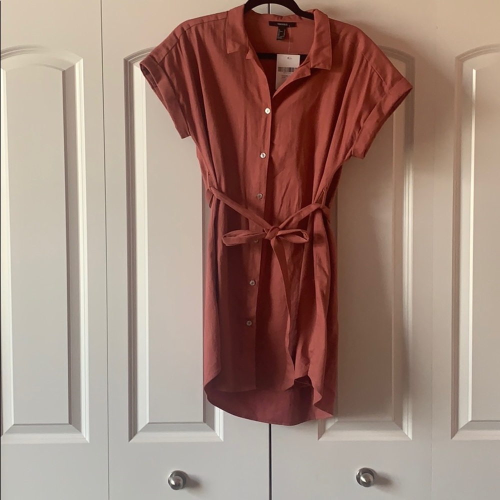 Salmon Shirt-Dress